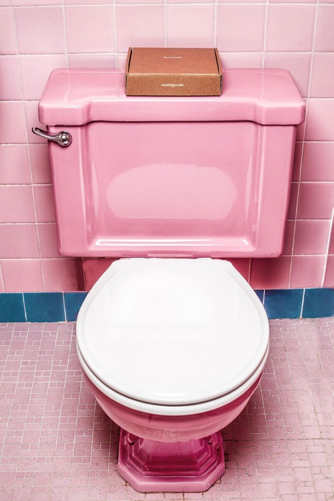 Pink Retro Styled Toilet Seat
